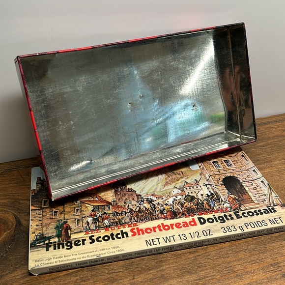 4/$20 Vintage Burton's Butter Finger Scotch Shortbread Metal Empty Tin Tartan - Picture 4 of 12